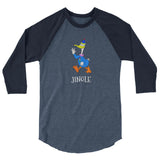 Jingle 3/4 sleeve raglan shirt