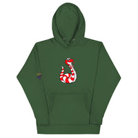 Clyde the Candy Cane Snake Hoodie