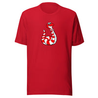 Clyde the Candy Cane Snake Unisex t-shirt