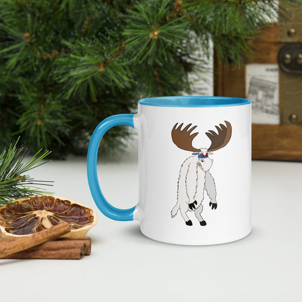 Abominable Snowmoose Mug with Color Inside